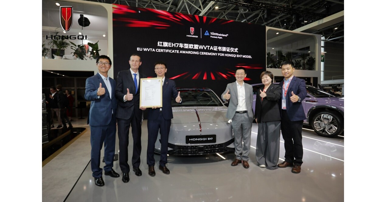 WVTA-Genehmigung! HONGQI EH7 besteht Pr&uuml;fung f&uuml;r den EU-Markt