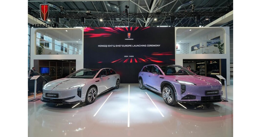 HONGQIs neue Elektromodelle EH7 und EHS7 begeistern auf dem Pariser Autosalon 2024