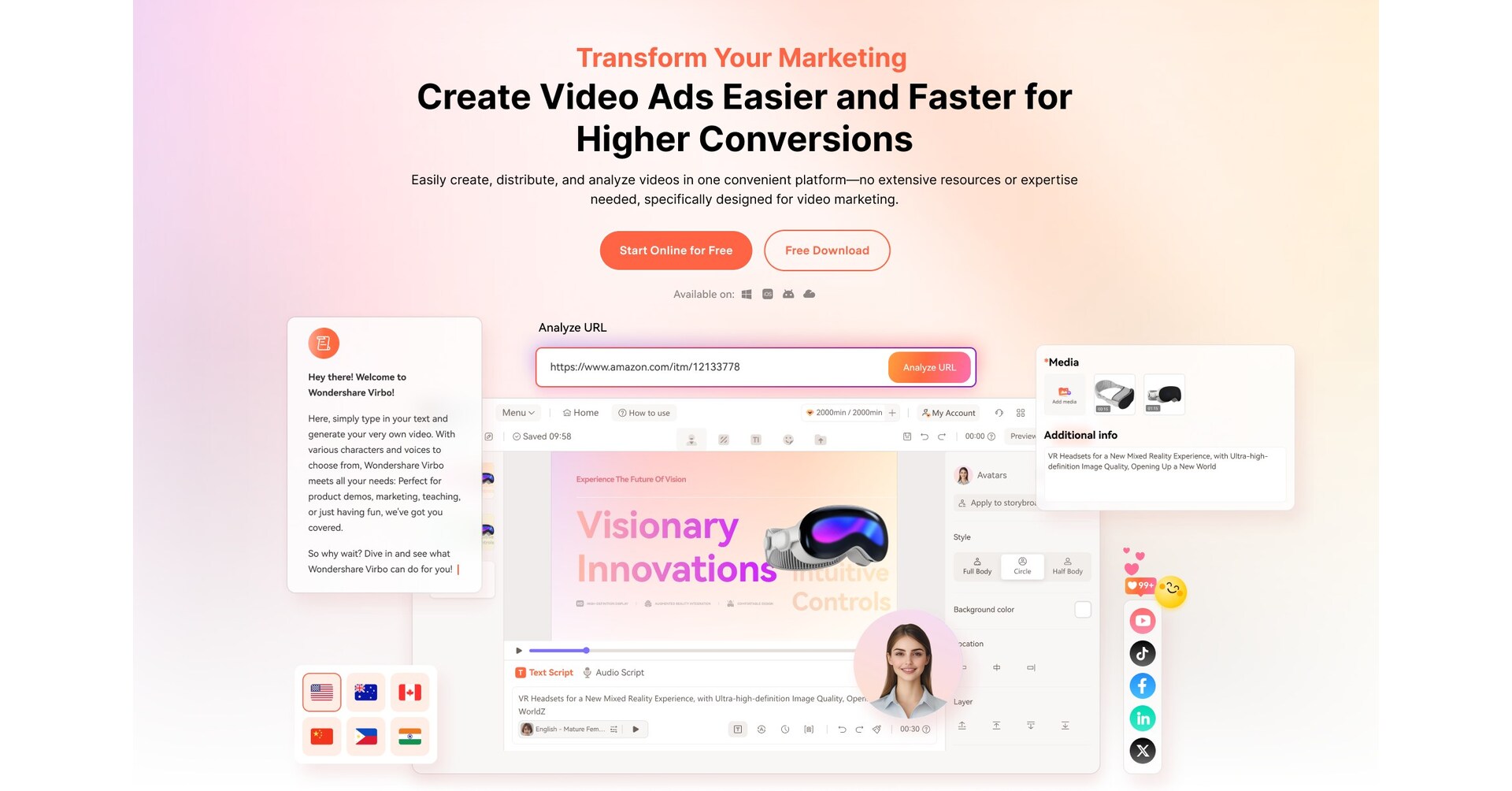 Wondershare Virbo 3.0 Unveils Advanced AI Features to Revolutionize Social Media Marketing for Businesses