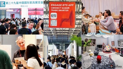 Ambiente en el sitio de Furniture China 2024