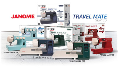 Janome's Travel Mate 200 and Travel Mate 50 are new additions to the series.