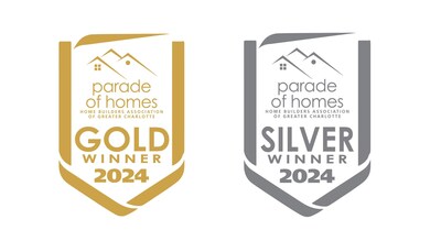 Mattamy Homes wins gold and silver at the Home Builders Association of Greater Charlotte's 2024 Parade of Homes. (CNW Group/Mattamy Homes Limited)