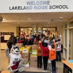 Lakeland Ridge School students at a previous food drive