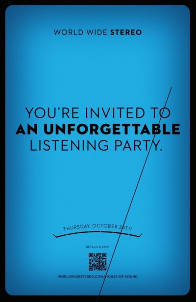 House of Sound Listening Party Invitation