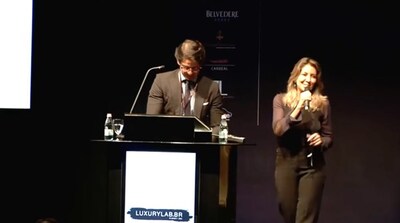 Abelardo Marcondes y Thaya Marcondes en la edición de LuxuryLab Brasil 2015 realizada en la Ciudad de São Paulo