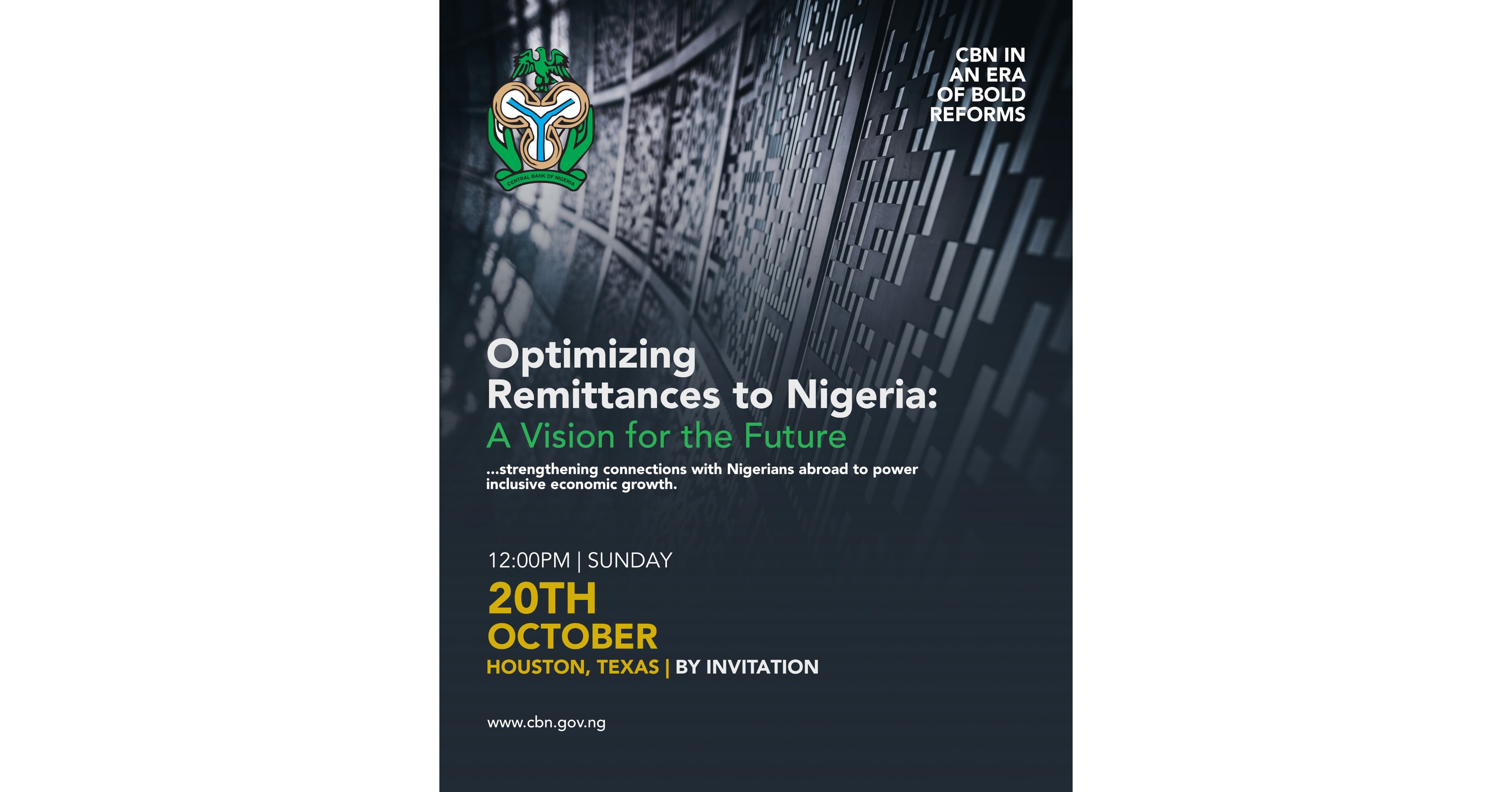 Optimizing Remittance Flows Central Bank of Nigeria to Participate in