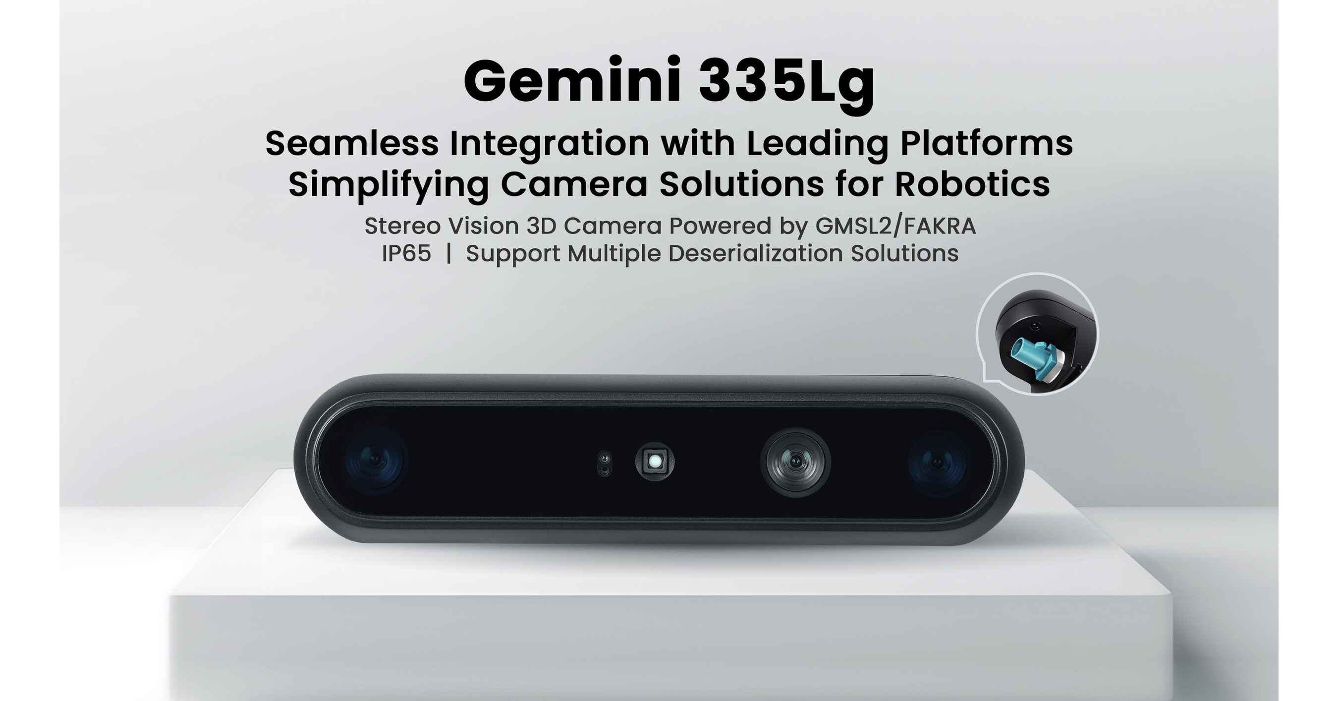 ROSCon 2024: Orbbec Unveils GMSL2/FAKRA Stereo Vision 3D Camera Gemini 335Lg for AMRs and Robotic Arms