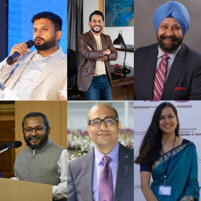 Atal Incubation Centre Program Director Rohit Gupta, Shark Tank Fame & Founder BoAt Aman Gupta along with other dignitaries who are participating at Ignite 2024 at Chandigarh University