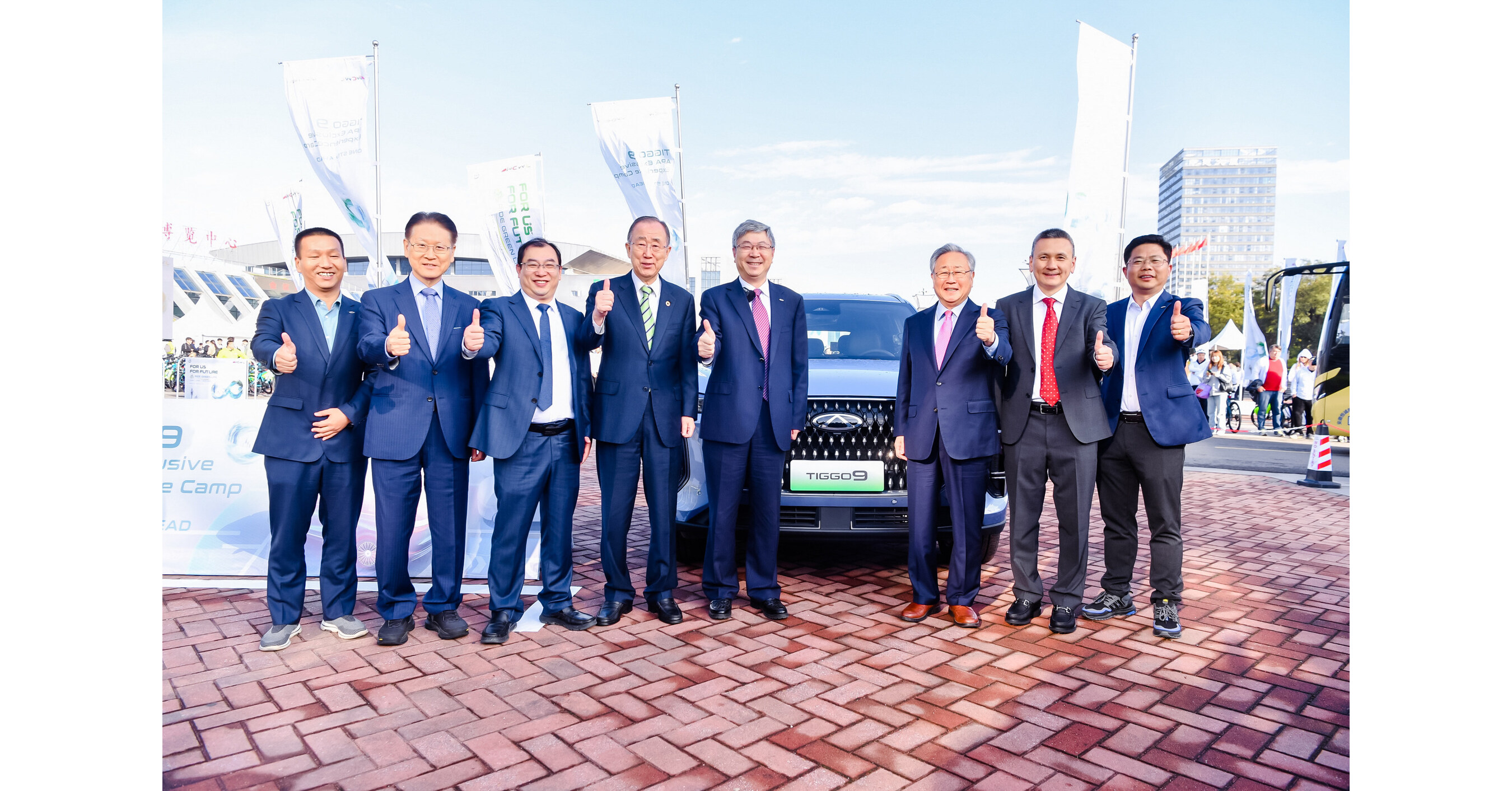 Ban Kimoon asiste a Chery RIDE GREEN LIFE en el PHEV Tiggo 9