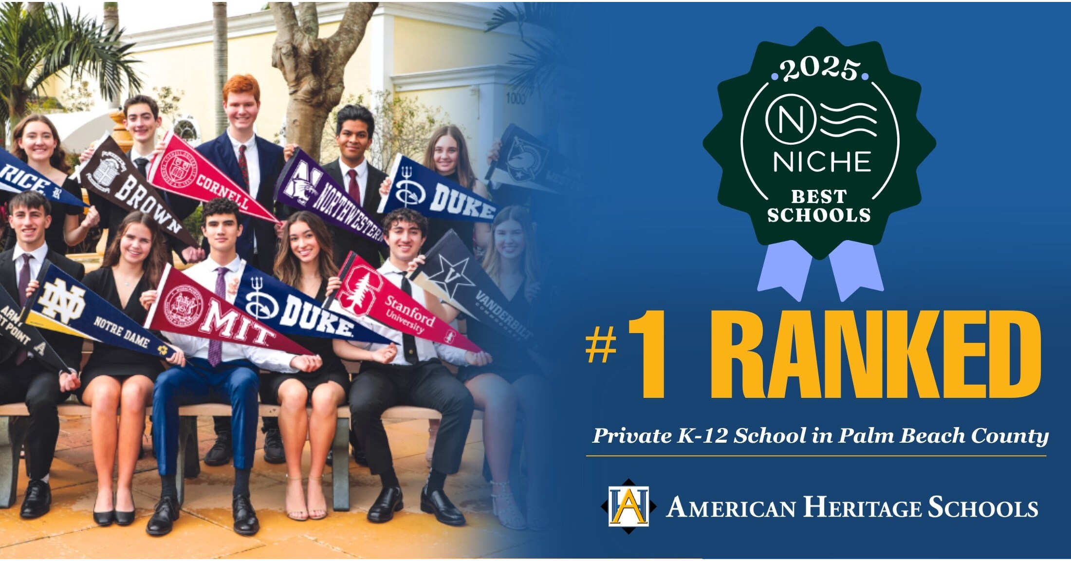 American Heritage Schools Ranked at Top School in Florida by Niche, the