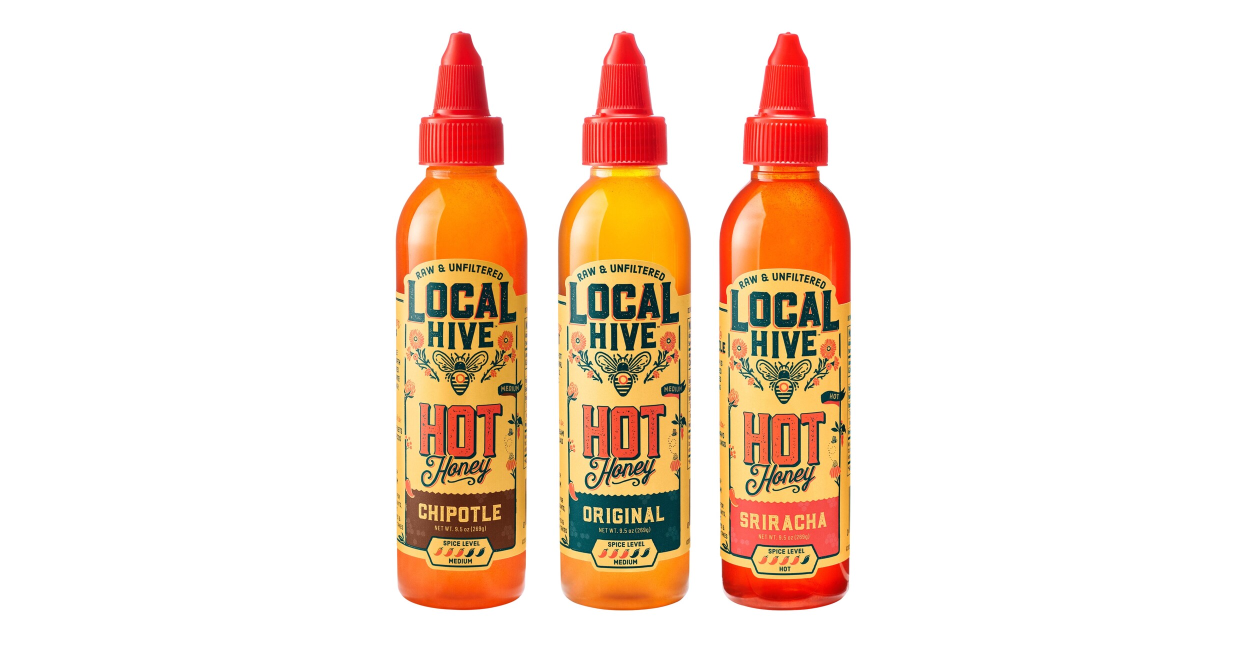 Local Hive™ Launches Three Hot Honey Flavors at Walmart