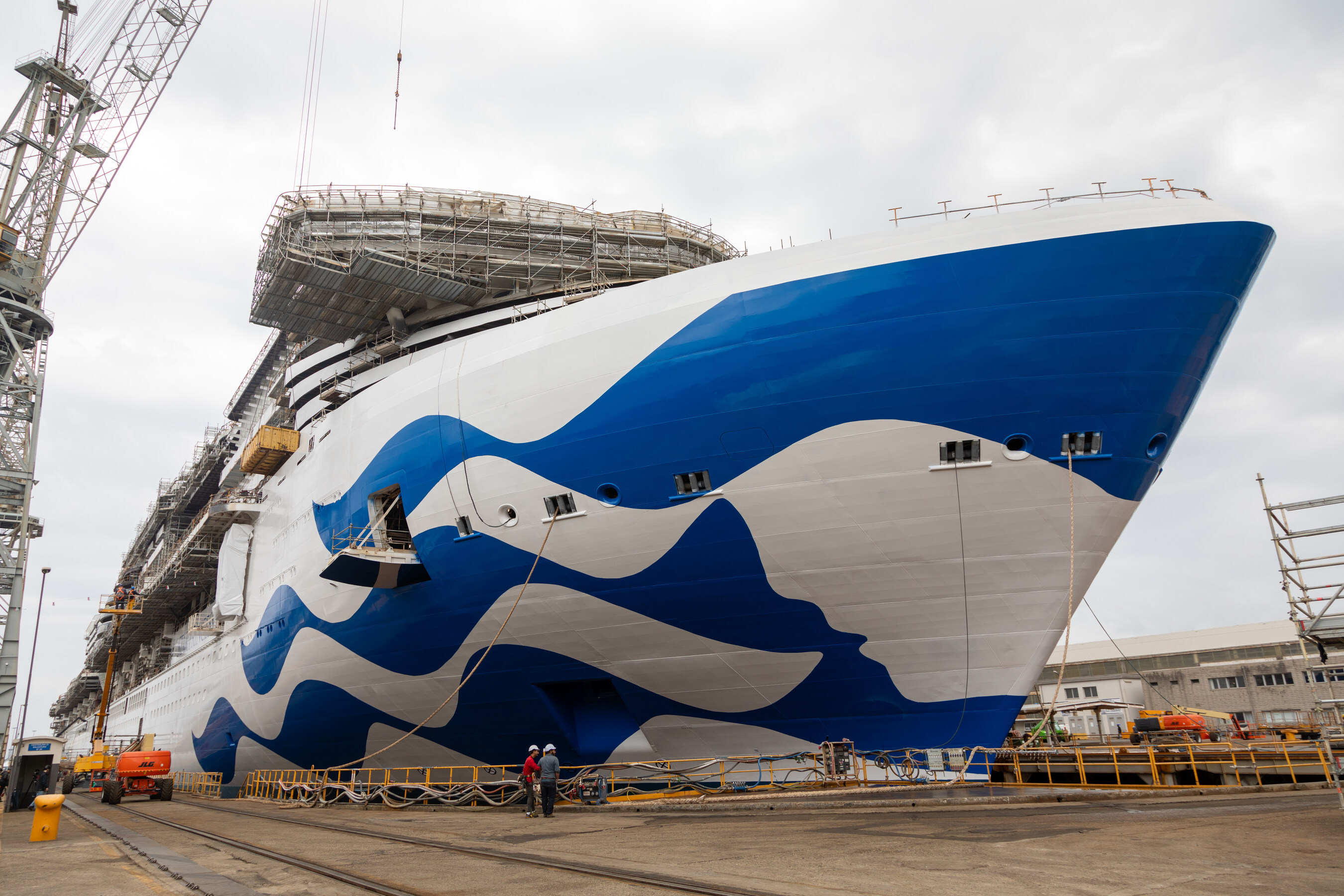 Star Princess Under Construction at Fincantieri Shipyard (Image at LateCruiseNews.com - October 2024