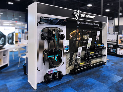 The new display walls in select Best Buy stores will feature several Segway electric scooters and the popular GoKart Pro 2.