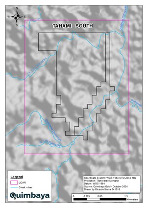 Quimbaya Gold Inc. Announces the Technical Evaluation of the Tahami South Veins System, Segovia, Colombia