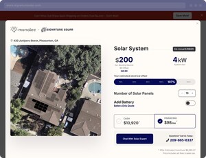 Monalee Launches Artemis with Leading Solar Distributor and Retailer, Signature Solar