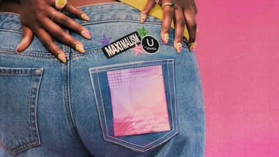 U by Kotex launches MaxiMalism jeans, a jean with a clear back pocket to show off your pad, available for a limited-time only!