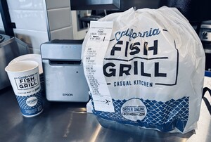 Fast-Casual California Fish Grill Leverages Epson OmniLink TM-L100 for Liner-Free Labeling Success