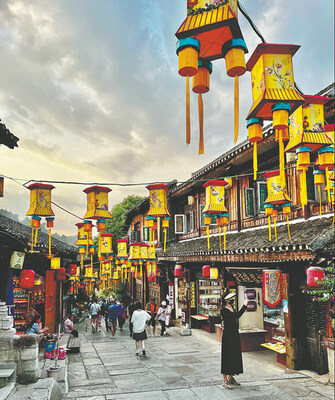 The six-century-old town of Qingyan on the outskirts of Guiyang, Guizhou province, is a small military outpost that today serves as a major tourism destination which welcomes mass incursions by visitors from far beyond its borders.  ERIK NILSSON/CHINA DAILY (PRNewsfoto/Publicity Department of the CPC Guiyang Municipal Committee)