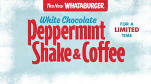 Yule Love the All-new Whataburger® White Chocolate Peppermint Shake and Hot or Iced Coffee Flavor, Just in Time for the Holidays!