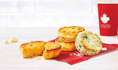 Try the delicious new Four Cheese Omelette Bites at Tim Hortons, a high-protein breakfast option or afternoon snack (CNW Group/Tim Hortons)