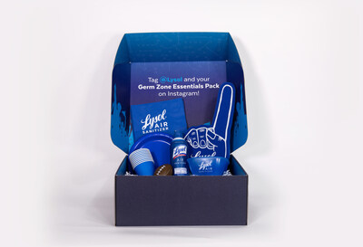 This college football season, fans can receive their own Germ Zone Essentials Pack, featuring Lysol ® Air Sanitizer to sanitize the air in their homes before and after the game.