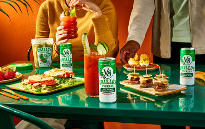 Now brunch just got even better, with V8® and Grillo’s Pickles coming together to create a fresh take on this classic cocktail, tapping into 2024’s hottest flavor trend: pickles.