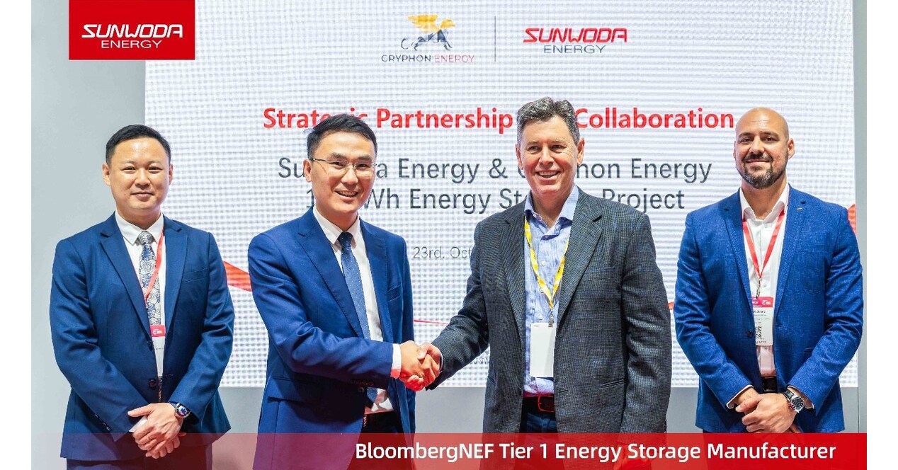 Sunwoda Energy and Gryphon Energy Partnership for 1.6GWh Energy