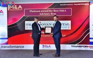 Transjovan Capital recognized as 'Best M&amp;A Advisory firm' in India for 2024