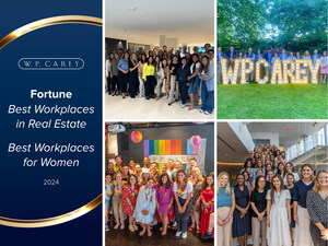 W. P. Carey Named to "Best Workplaces in Real Estate" and "Best Workplaces for Women" Lists by Fortune