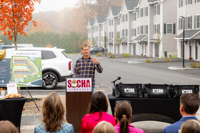 Socha Companies CEO Will Socha welcomes local Manchester community to celebration of newest residential development, Saddle Rock