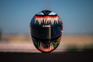 Monster Energy's Fabio Quartararo Unleashes the Beast in New Venom Inspired Helmet at the Thailand Grand Prix