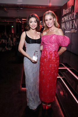 Julie Bowen honors Sarah Hyland with the first-ever Variety Courage Award presented by Purina during the Variety Power of Women Los Angeles event presented by Lifetime.