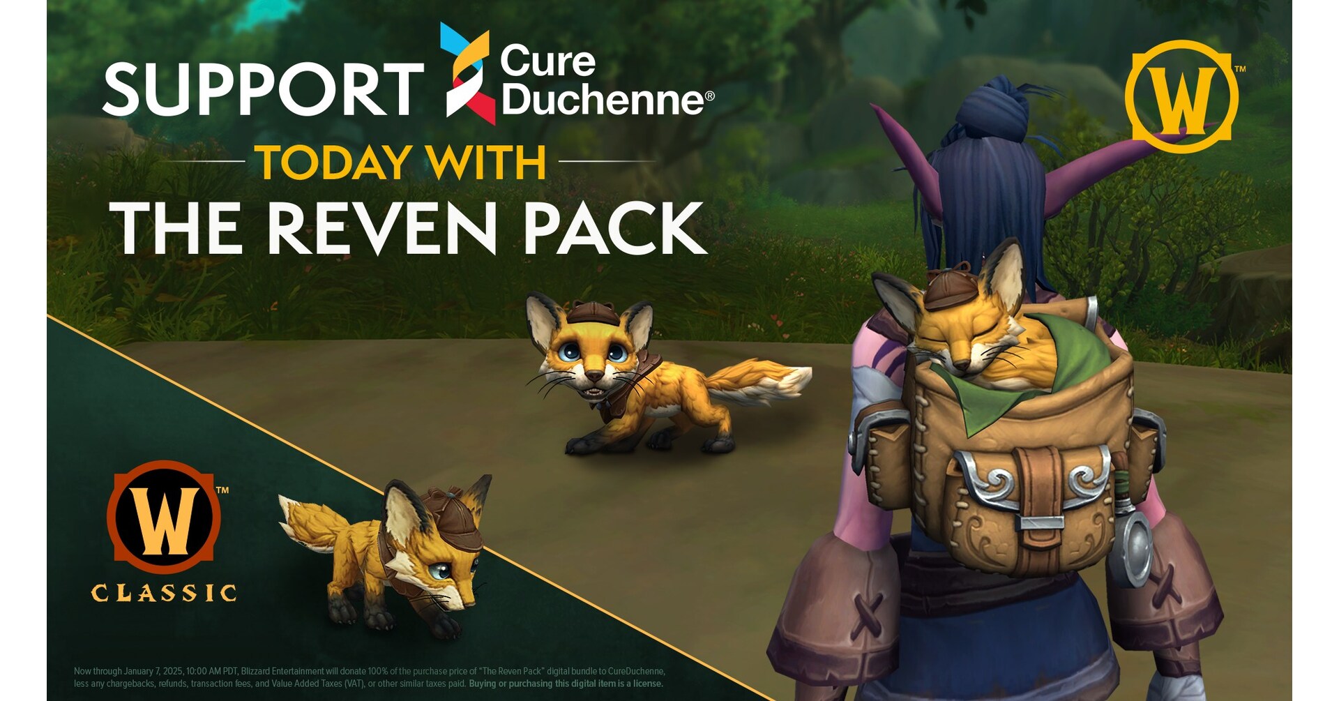 CureDuchenne Partners with Blizzard Entertainment and World of Warcraft for Limited-Time Charity Pet Program