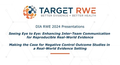 Target RWE research presentations at DIA RWE 2024