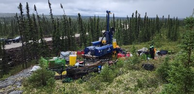 Figure 8: Geotechnical hole CV24-570 situated north of CV5 at a proposed infrastructure site. (CNW Group/Patriot Battery Metals Inc.)