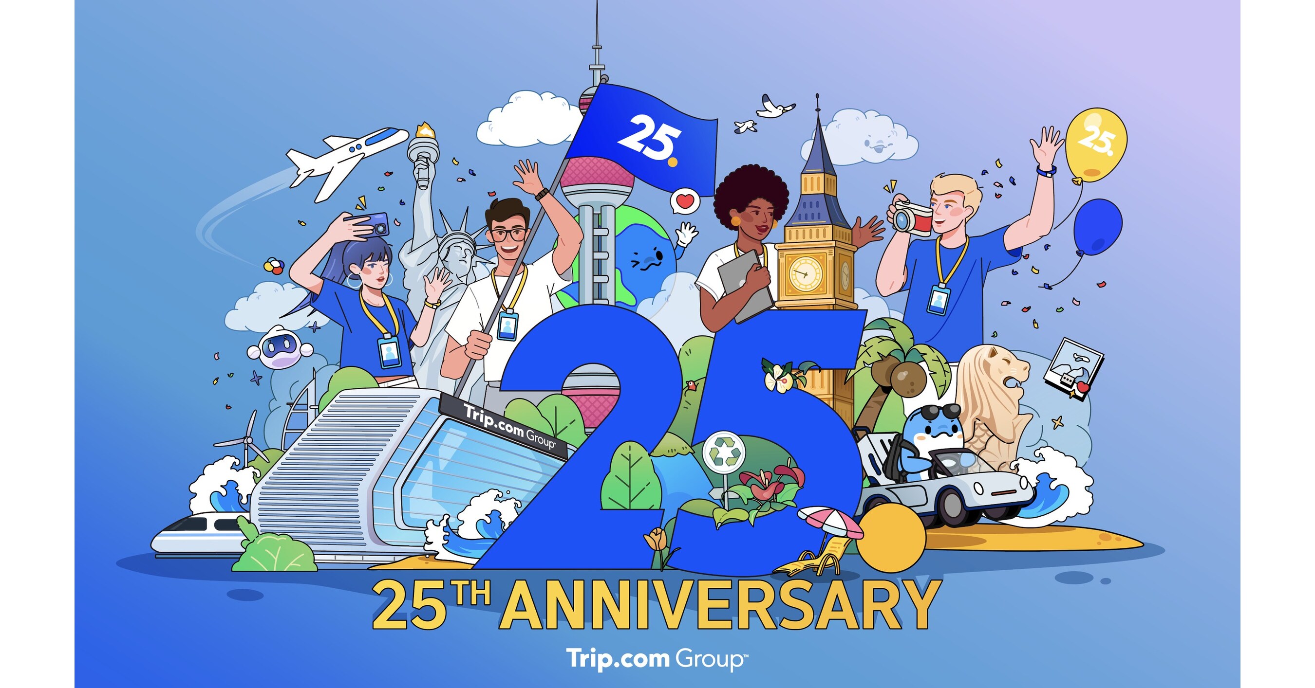 Trip.com Group Celebrates 25 Years of Unforgettable Journeys with Customers and Partners