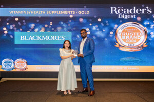 Blackmores Celebrates Gold Win with Trusted Brands 2024