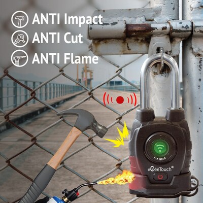 eGeeTouch Heavy Duty Smart Padlock Anti-Tampering Features