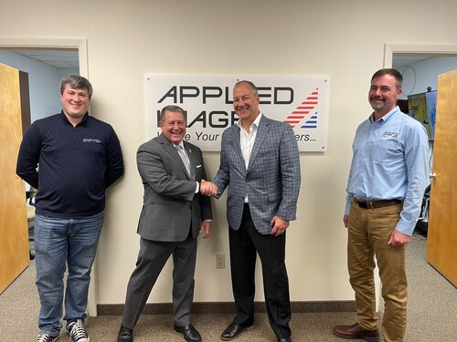Rep. Joe Morelle meets with Applied Image CEO, Glenn Jackling and team.
