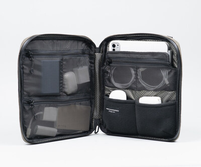 Transparent & padded interior pockets + built-in padded laptop sleeve (size: Compact)