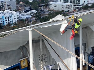 Global Rope Access Awarded Critical Emergency Removal of Hurricane- Damaged Roof at Tropicana Field