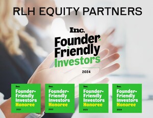 RLH Equity Partners Named to Inc.'s 2024 List of Founder-Friendly Investors