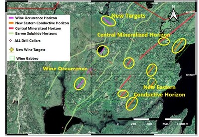 Figure 2. New Targets Defined by 2024 TDEM and Beep Mat Surveys (CNW Group/Nican Ltd.)