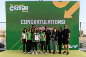 Subway® sets Guinness World Records™ title as it launches the Footlongest Crunch Series