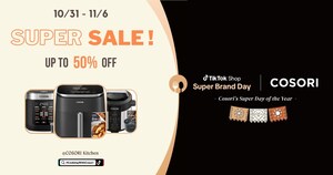 COSORI Offers Big Discounts for its TikTok Shop Super Brand Day: A Weeklong Celebration of Culinary Creativity