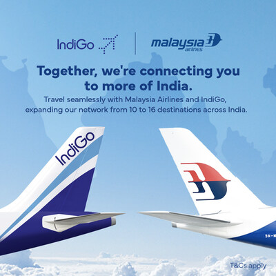 Malaysia Airlines and IndiGo Cement Codeshare Partnership for Enhanced Connectivity Between Two Key Tourism Markets