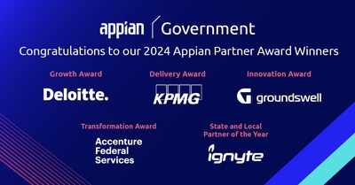 These annual awards celebrate Appian partners for delivering innovation, transformation, and value to public sector organizations using the Appian Platform for end-to-end process automation.