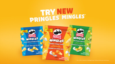 Pringles® Mingles™ offer a puffy, delicious, and flavourful experience in a new shareable pack format. (CNW Group/Kellanova)