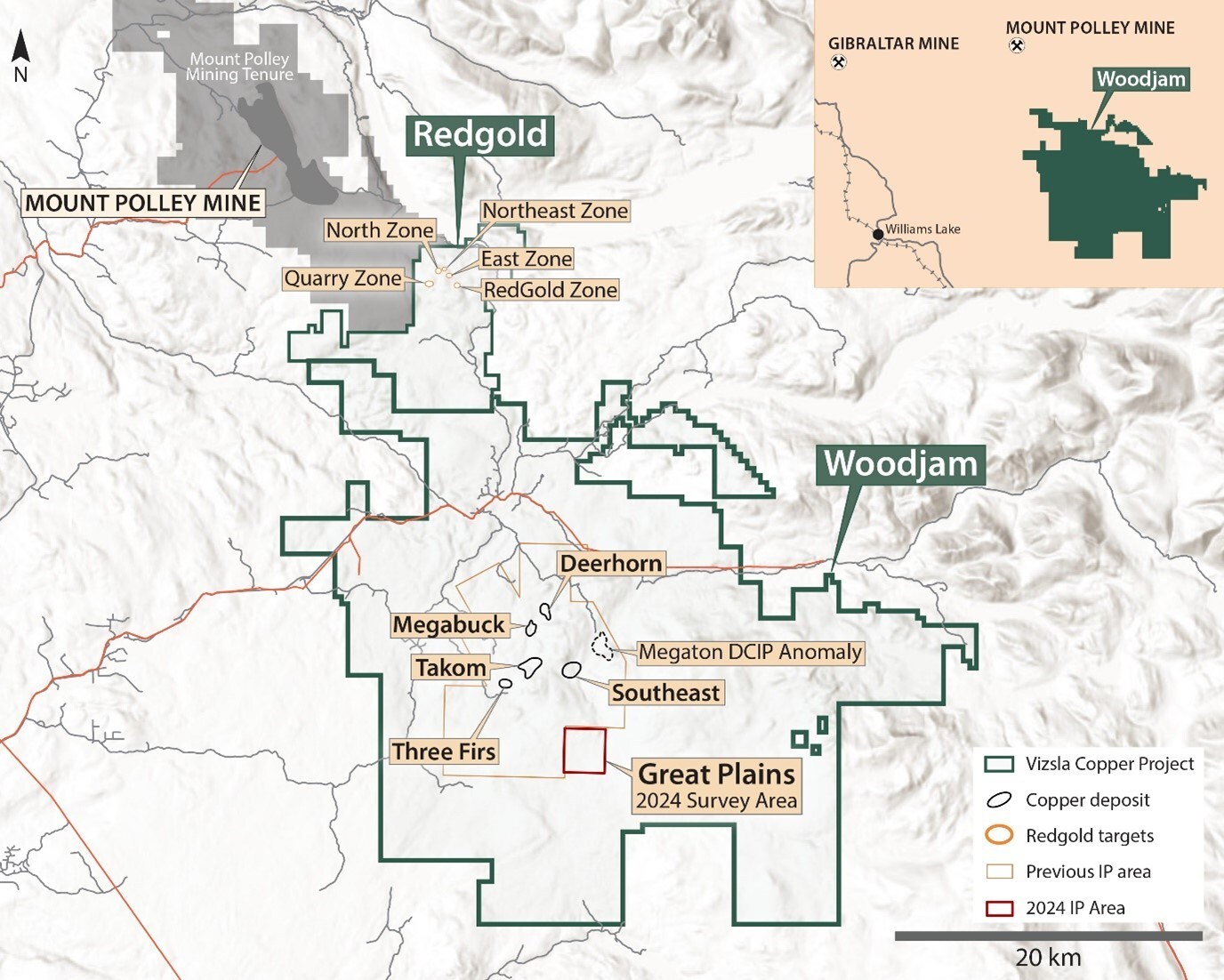 Figure 1 – Woodjam Project (CNW Group/Vizsla Copper Corp.)