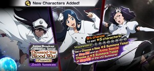 "Bleach: Brave Souls" Anime Broadcast Celebration Special: Thousand-Year Blood War Zenith Summons: Puppets Begins with Thousand-Year Blood War 2024 Versions of Giselle &amp; Others